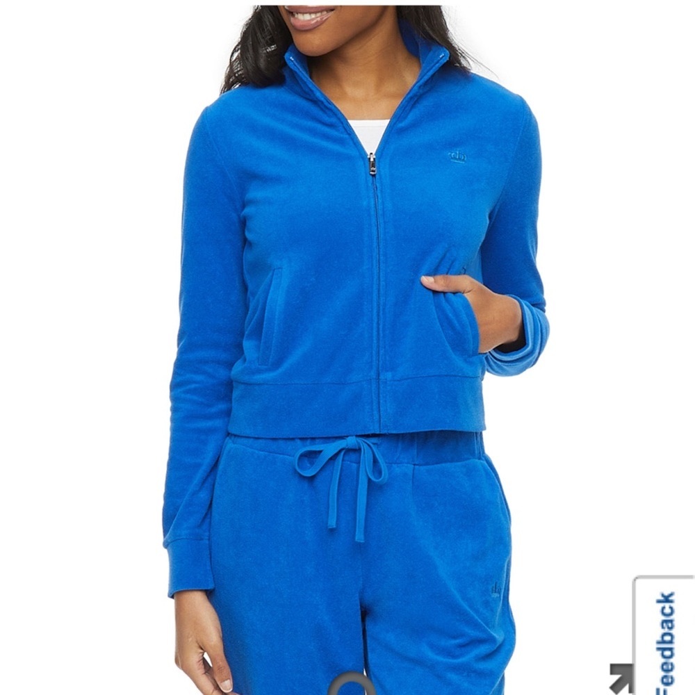 Juicy couture Terry cloth lounge set tracksuit blue small